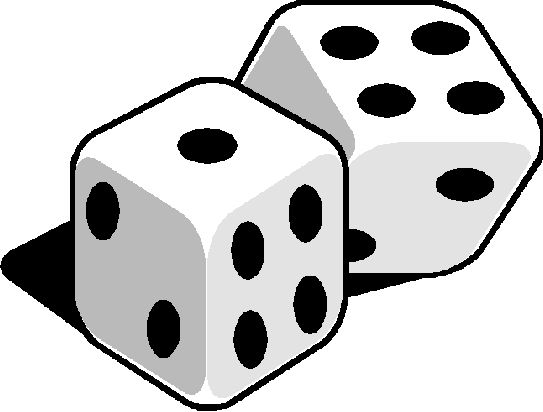 Black And White Dice Clipart   Clipart Panda   Free Clipart Images