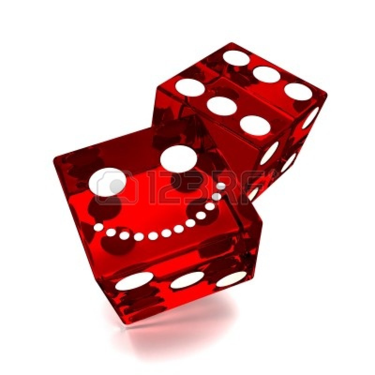 Bunco Dice Clipart 10516085 Red Dice On White Background Jpg