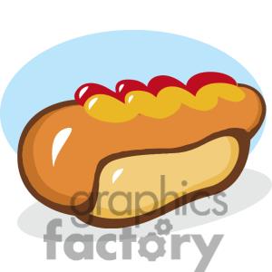 Graphicsfactory Coma Fast Food Hot Dog With