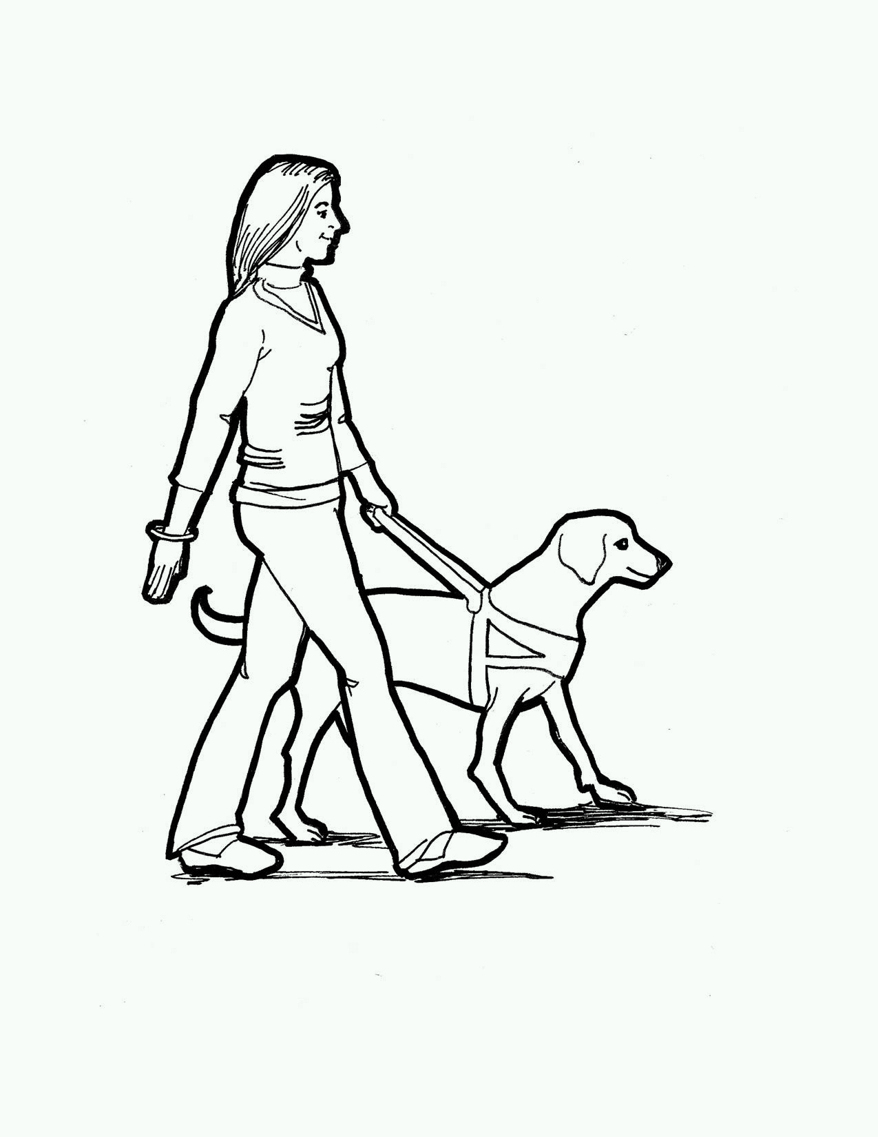 Guide Dogs Colouring Pages Page 2 Clipart   Free Clip Art Images
