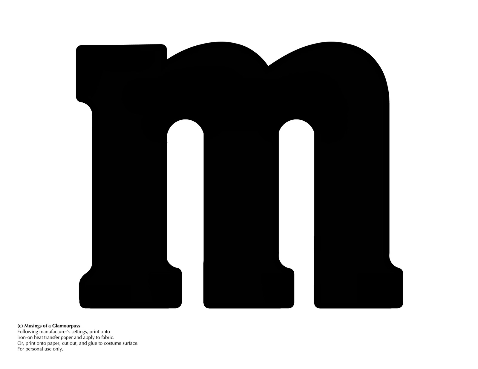 Letter M Template M  Linking Up With Some Great