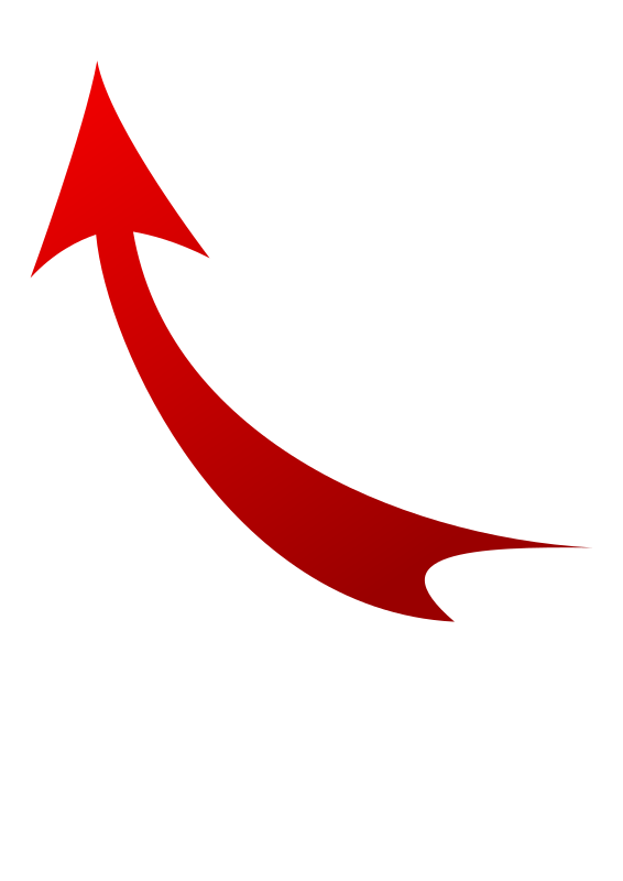 Curved Arrow By F Featherbrain   A Red Curved Arrow