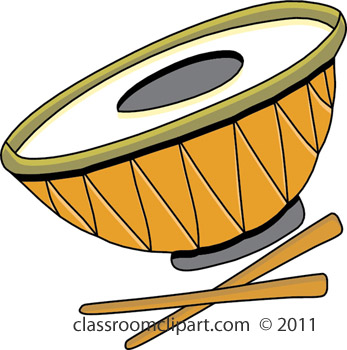 Music   Steel Drum S411b   Classroom Clipart