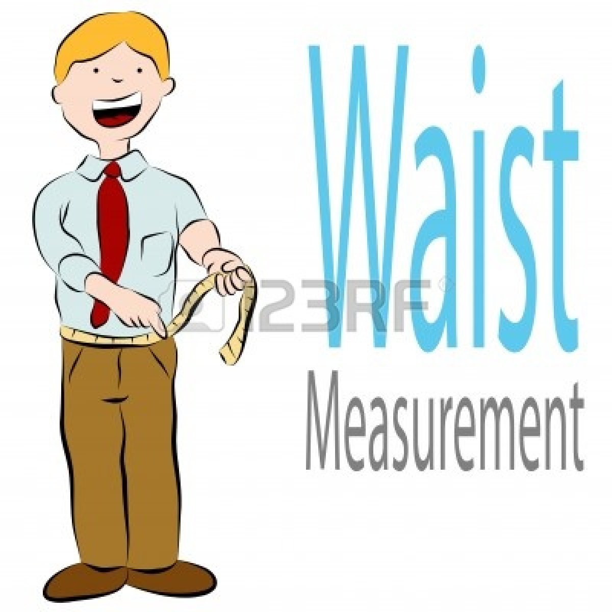 Waist Clipart 9552316 An Image Of A Man Measuring His Waist With A