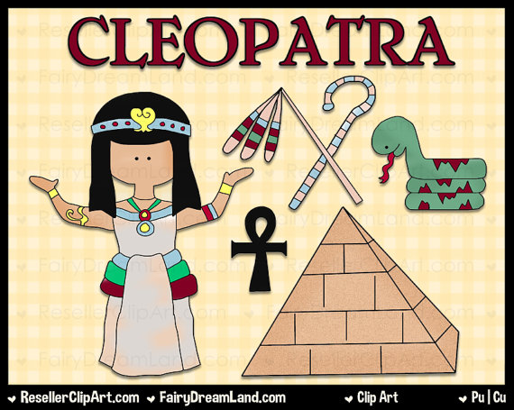 Cleopatra Digital Clip Art   Commercial Use Graphic Image Png Clipart