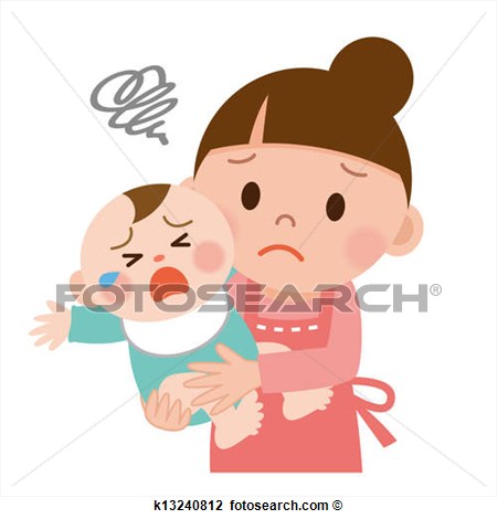 Clip Art Mom And Baby  Fotosearch Search Clipart Illustration