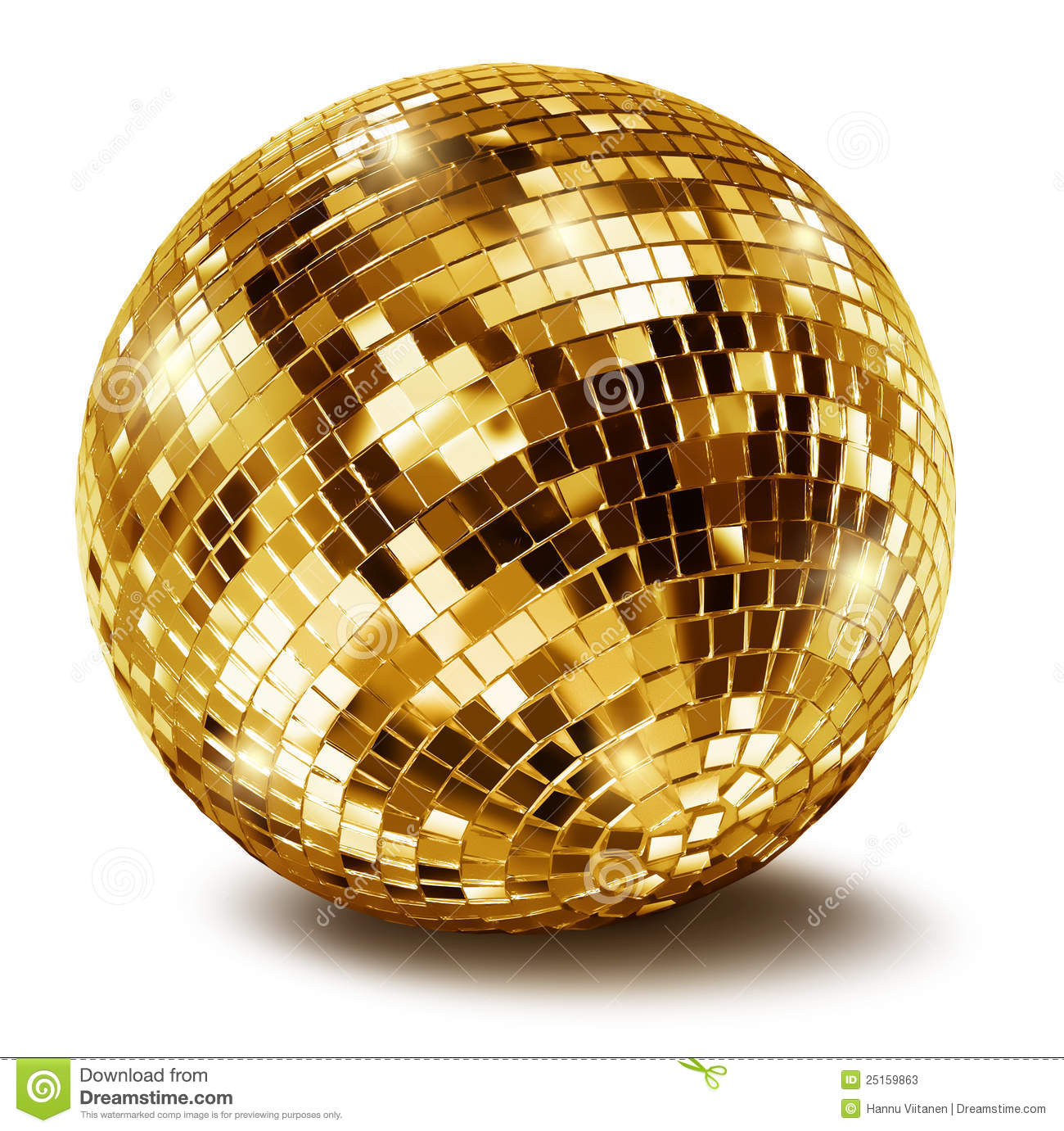 More Similar Stock Images Of   Golden Disco Mirror Ball