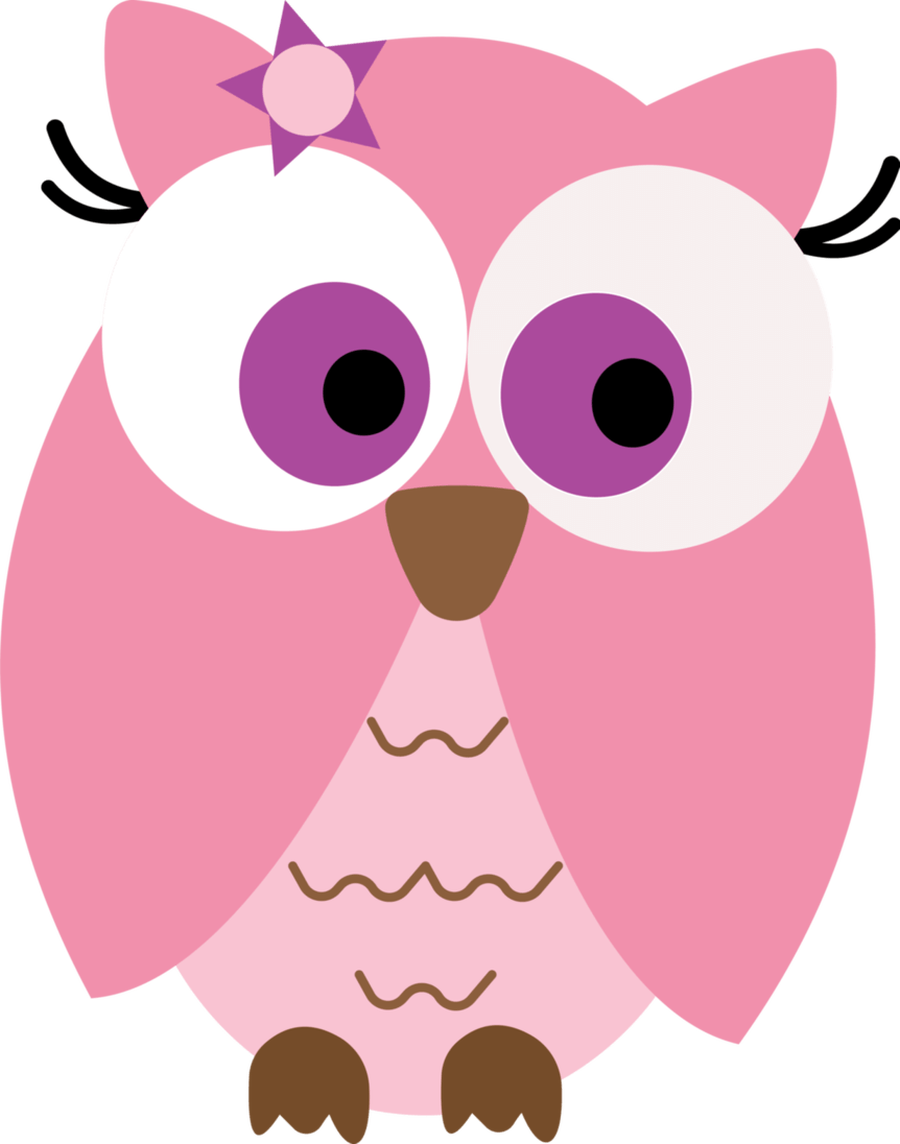 Pink Owl Clipart   Animal Bird Cute Owl Pink Vector   Pro Clip