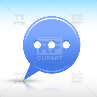 Blue Chat Room Icon Download Royalty Free Vector Clipart  Eps