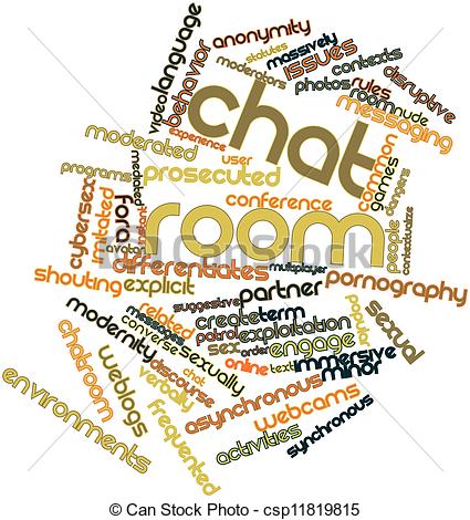Clipart Of Word Cloud For Chat Room   Abstract Word Cloud For Chat