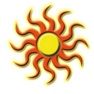Description  Free Clipart Picture Of A Tribal Sun Design  This Is An