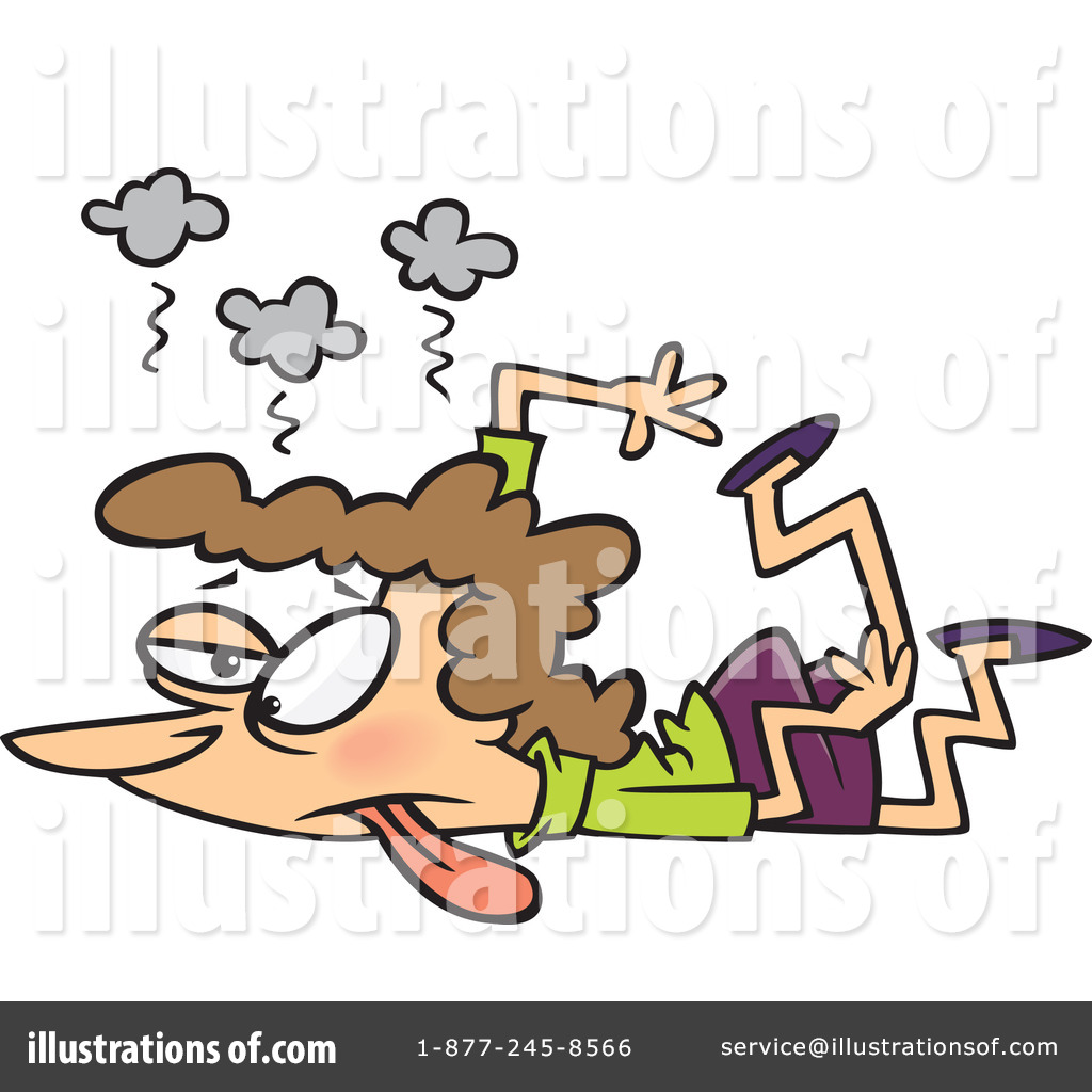 Exhausted Clipart  1097403 By Ron Leishman   Royalty Free  Rf  Stock