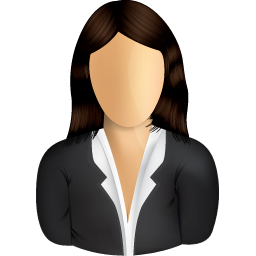 Female Business User Icon From Shine Set   256x256 Px