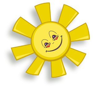 Happy Sun Clipart Vector Clip Art Online Royalty Free Design
