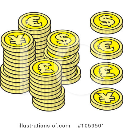 Coins Clipart  1059501   Illustration By Any Vector
