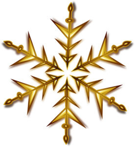 Gold Snowflake Clip Art At Clker Com   Vector Clip Art Online Royalty