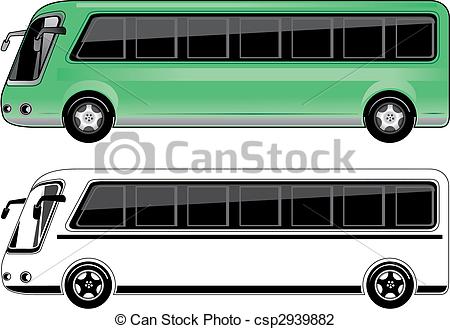 Of Mini Bus   Two Color Mini Bus Csp2939882   Search Clipart