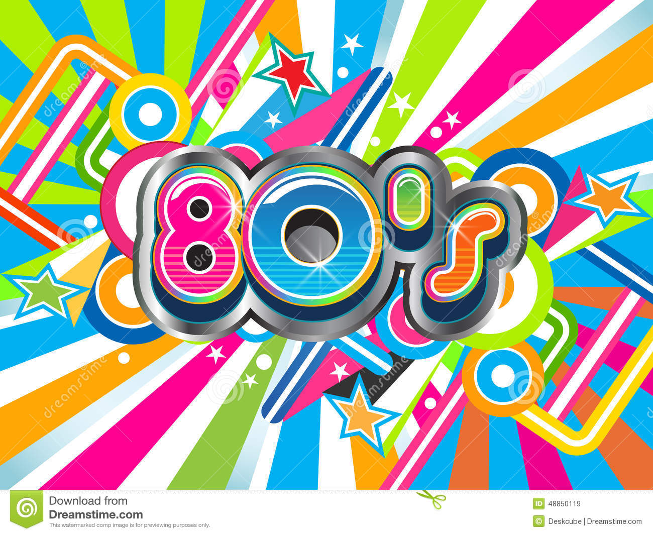 80s Party Background Stock Vector   Image  48850119