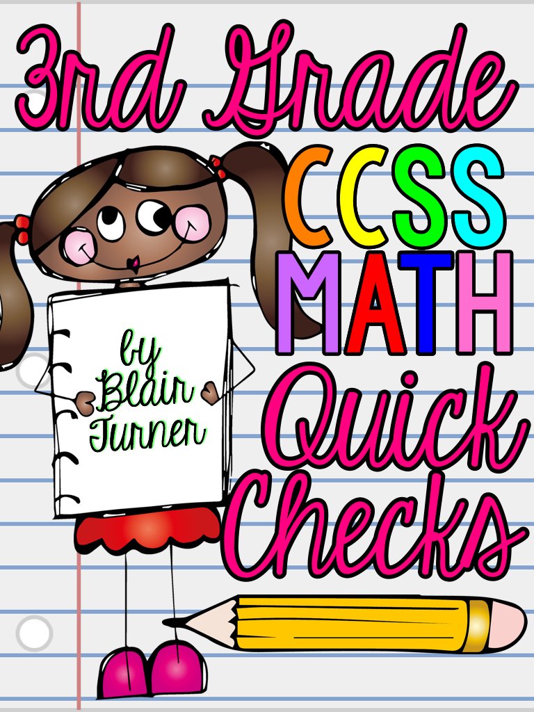 At A Time  Quick Checks  3rd Grade Ccss Math Assessment And Data