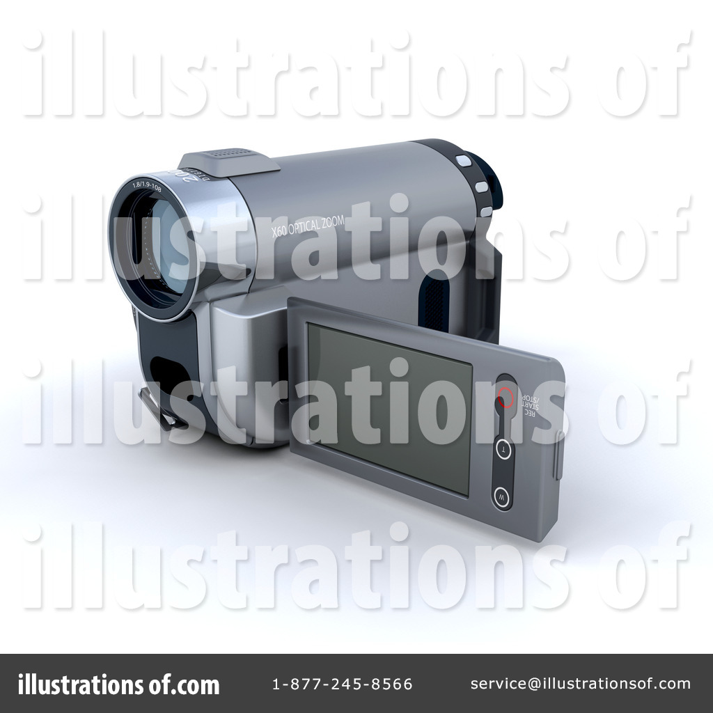 Camcorder Clipart  46760 By Kj Pargeter   Royalty Free  Rf  Stock