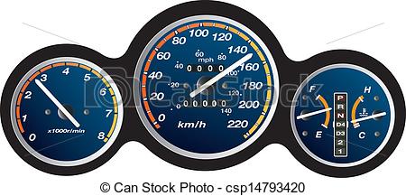 Of Car Dashboard Gauge Illustration Csp14793420   Search Clipart