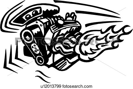 Of  Motor Cartoon Engine Flame Toon U12013799   Search Clipart