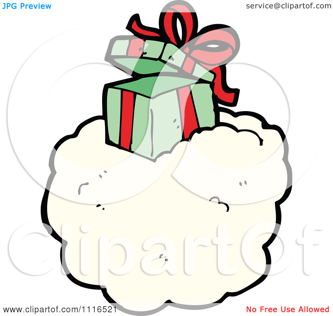 Open Gift Clipart Clipart Open Christmas Present Gift Box On A Cloud