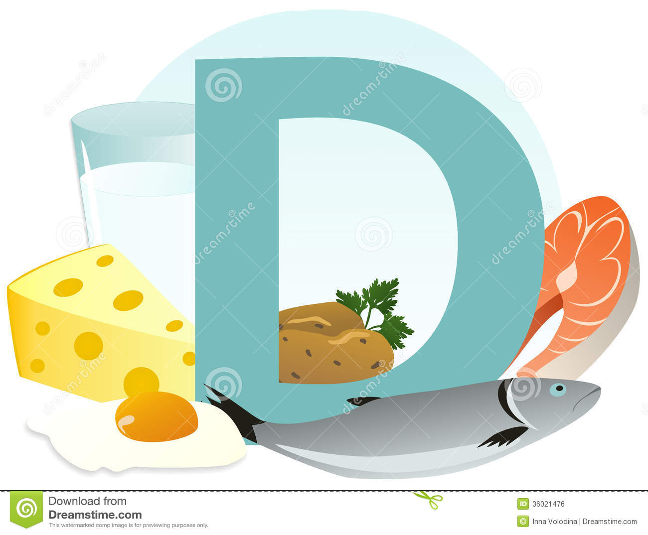 Royalty Free Stock Image  Products Containing Vitamin D