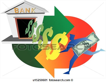 Clipart   Banking Investment Loan Money Bank Vector  Fotosearch