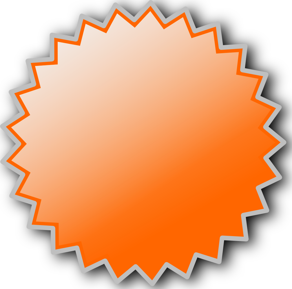 Onlinelabels Clip Art   Basic Starburst Badge