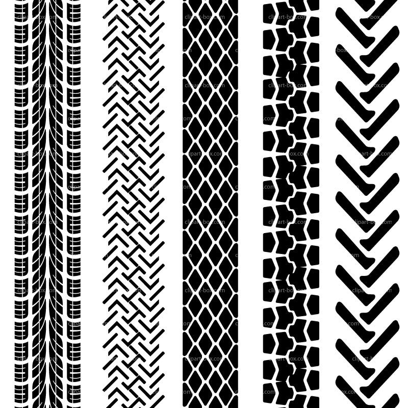 Clipart Tire Tracks   Royalty Free Vector Design