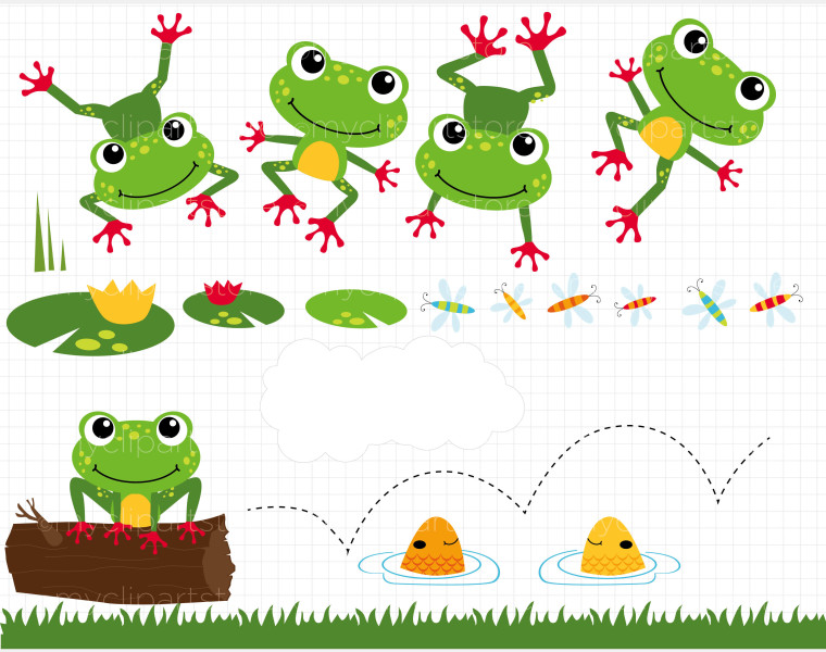 Download Frog Clip Art Frog Cli 05 Cute Frog Cli Frog Cli 500 Px By