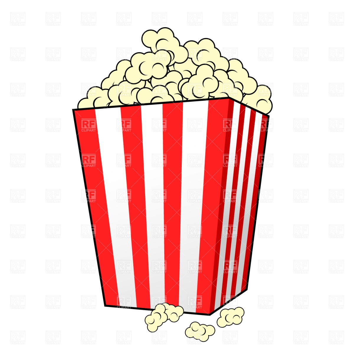 Popcorn 934 Food And Beverages Download Royalty Free Vector Clipart