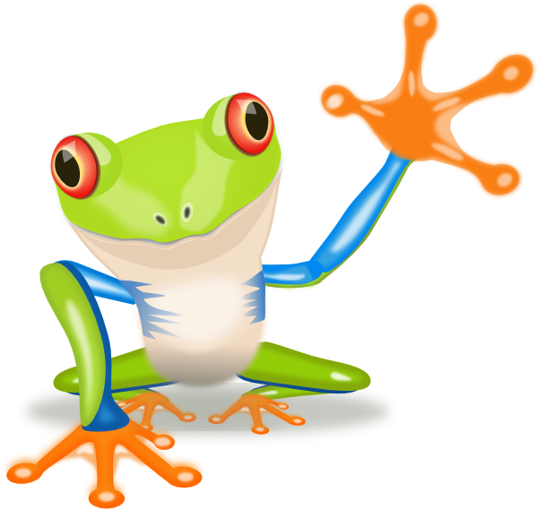 Waving Frog Clip Art At Clker Com   Vector Clip Art Online Royalty