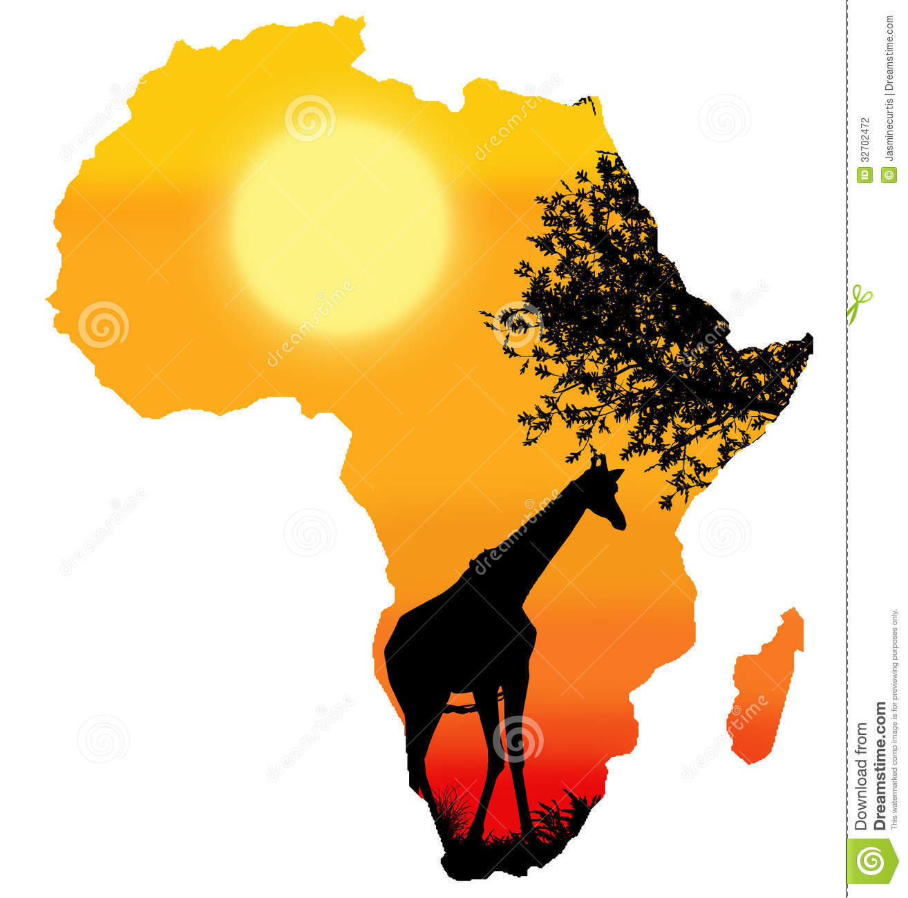 Africa Clipart Africa   Safari Silhouette