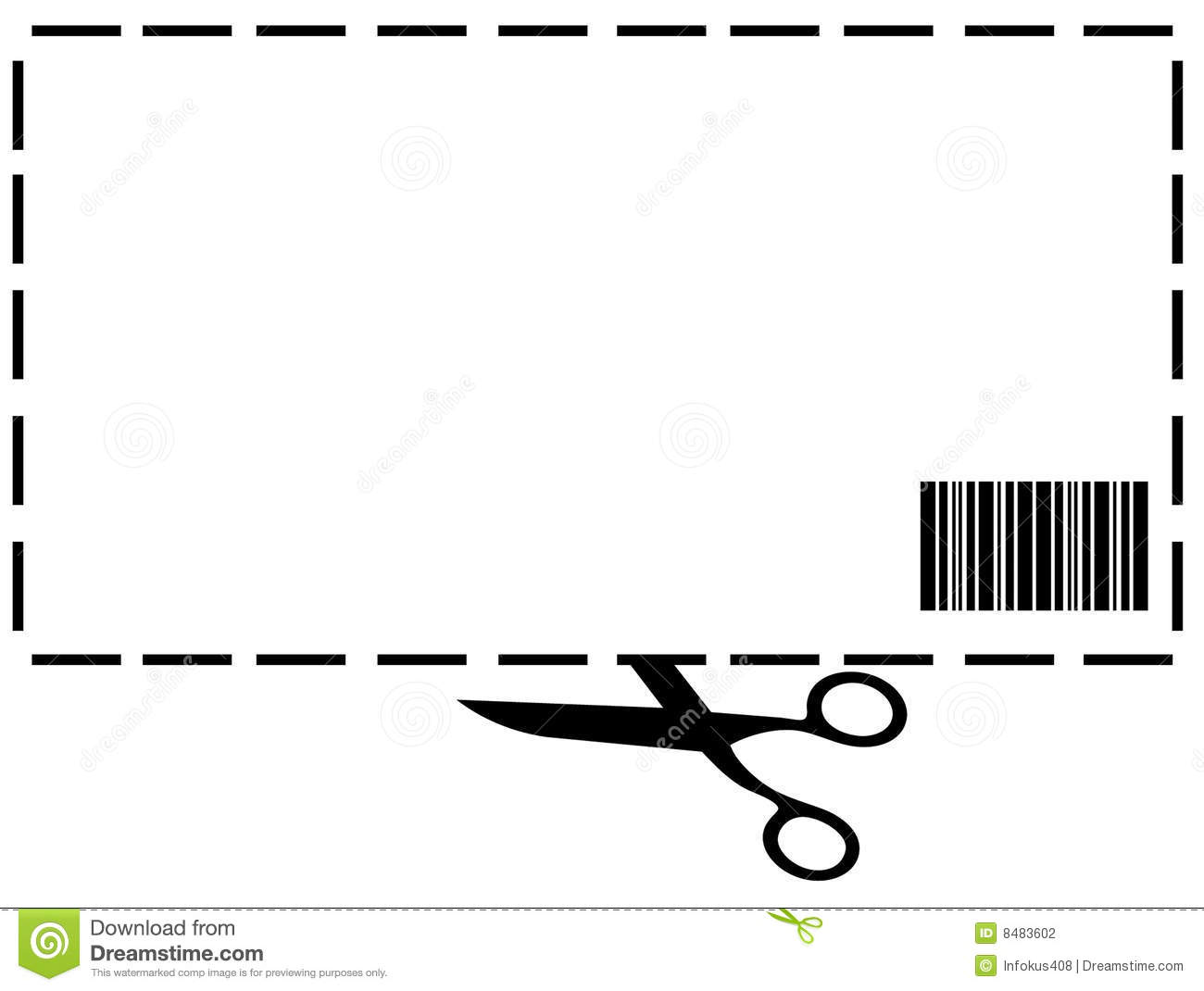 Blank Coupon Stock Photography   Image  8483602