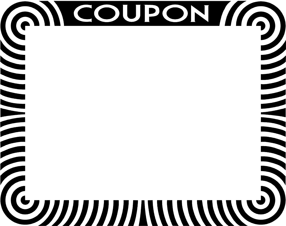 Coupon   Free Stock Photo   Illustration Of A Blank Coupon Frame