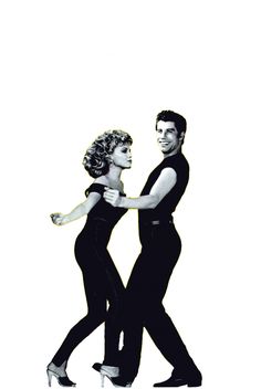 Movie Clipart On Pinterest   John Travolta Dancing And Olivia Newton