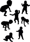 Baby First Steps   Clipart Graphic