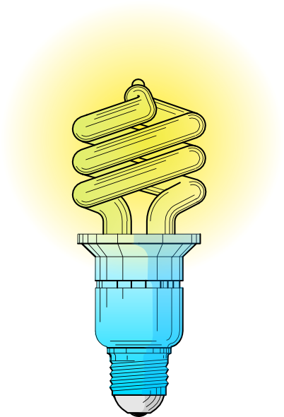 Compact Fluorescent Light Bulb Clip Art At Clker Com   Vector Clip Art