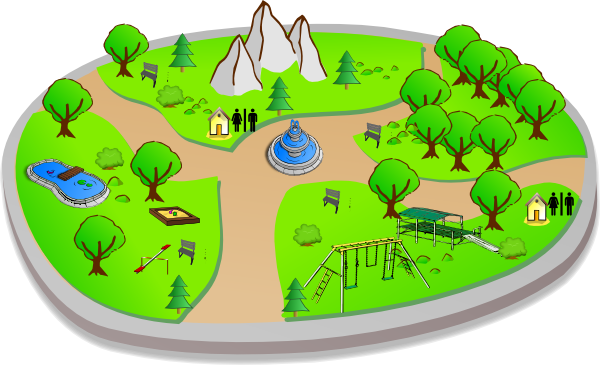 Country Park Scene Clip Art At Clker Com   Vector Clip Art Online