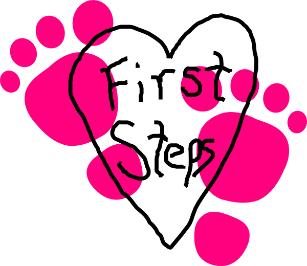 First Steps Heart Logo Clip Art At Clker Com   Vector Clip Art Online