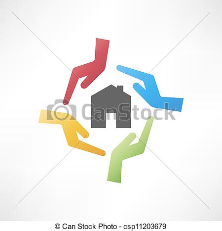 Illustration Of Concept Of Safe House Csp11203679   Search Clipart