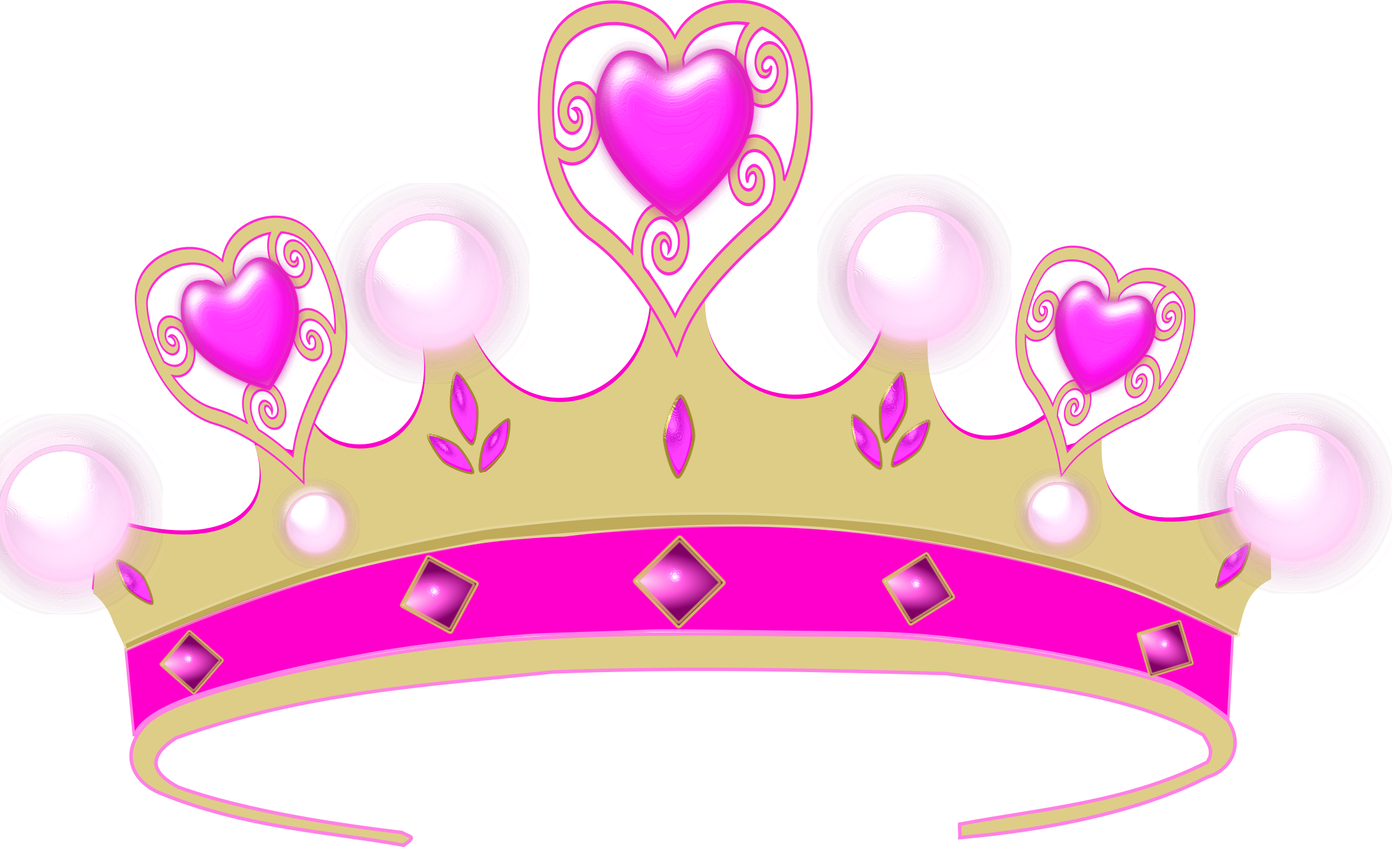 Pink Crown Clip Art Clipart   Princess Crown