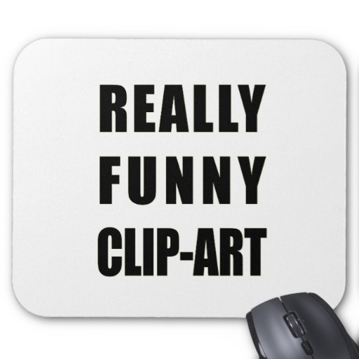 Really Funny Clip Art Mouse Pad   Zazzle