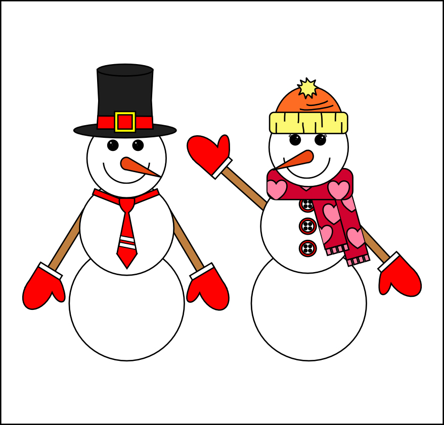 Smarty Pants Fun Printables  Printable Snowman And Snow Woman Arts