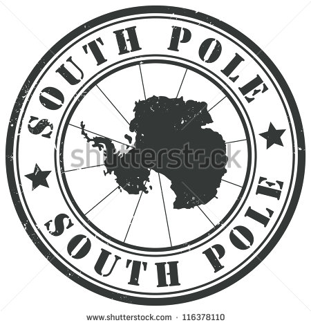South Pole Clip Art South Pole Stamp   Stock
