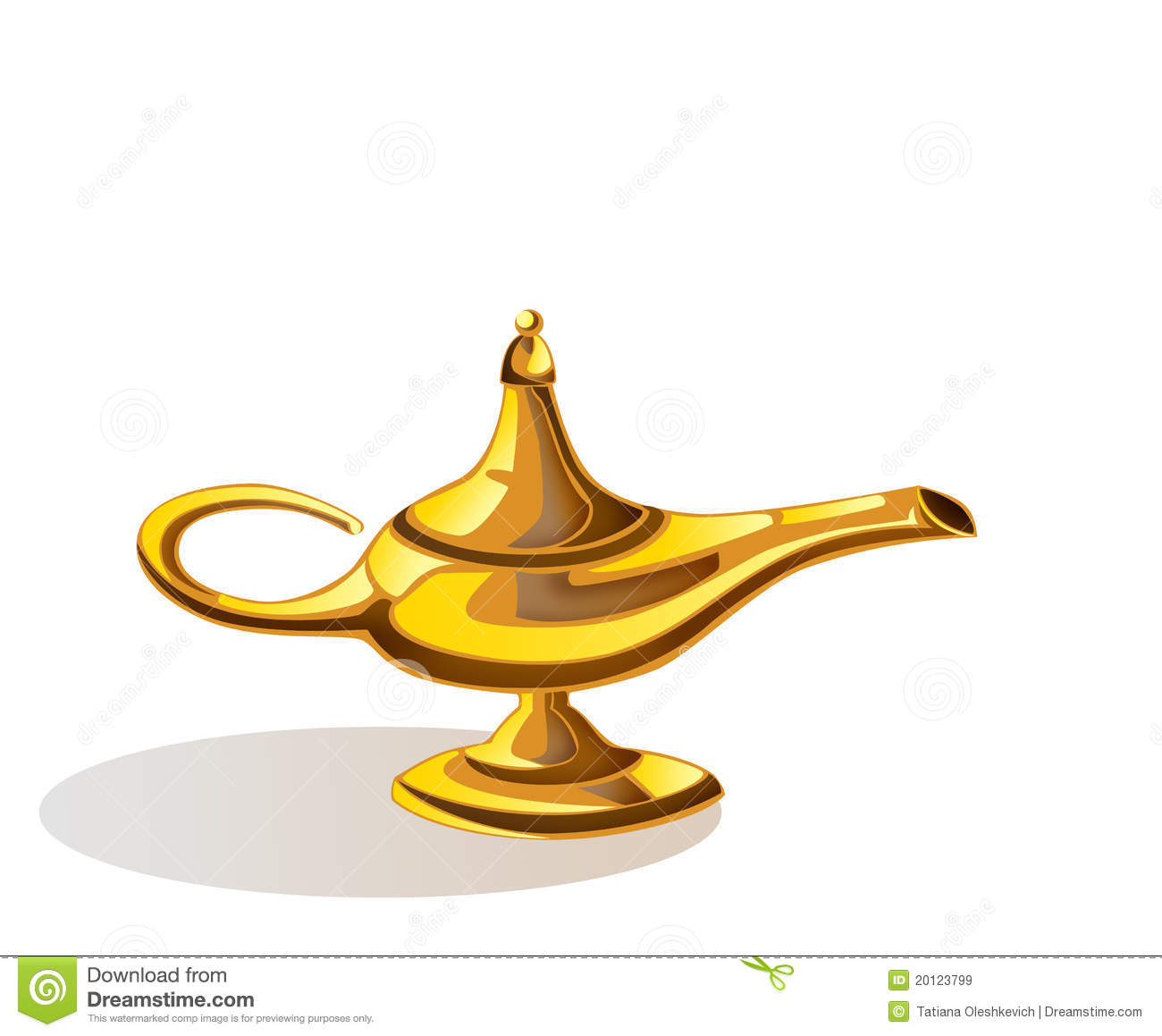 Magic Lamp Of Aladdin Royalty Free Stock Images   Image  20123799