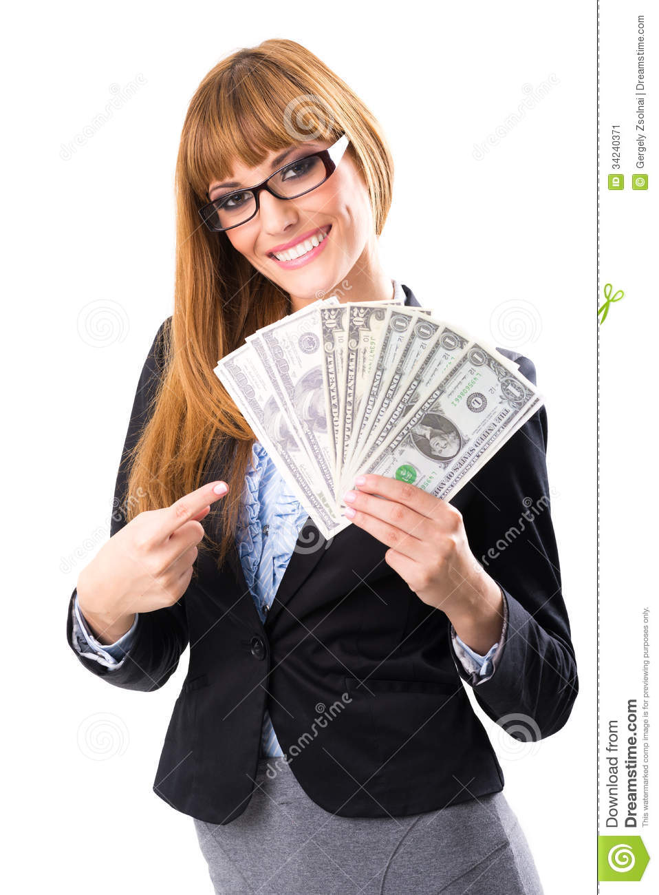 Rich Woman Clipart Rich Business Woman Holding