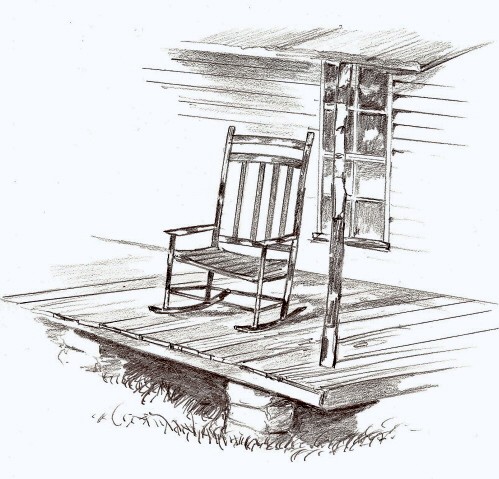 Rocking Chair On Porch Clipart Here On My Big Back Porch